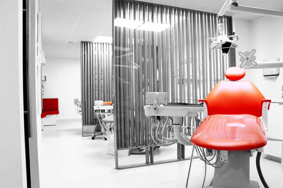 Interior of leading clinic for dental care in Tijuana, Mexico