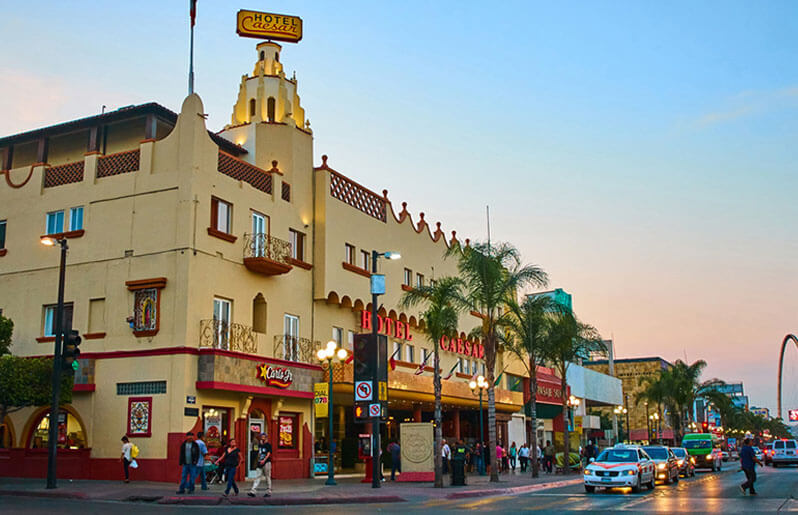 revolution street at tijuana city